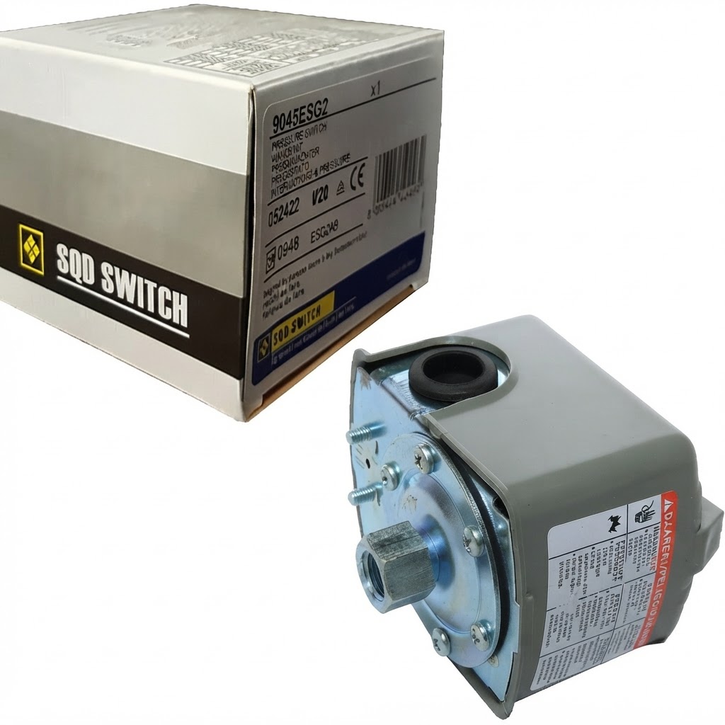 کلید کنترل اتوماتیک پرشر سوییچ پمپ آب اسکواردی مدل BSK2 -9013FSG-2